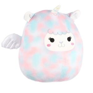 Lamb Unicorn Winona Squishmallow Tie Dye Pink Blue Colorful Soft Pillow New Gift